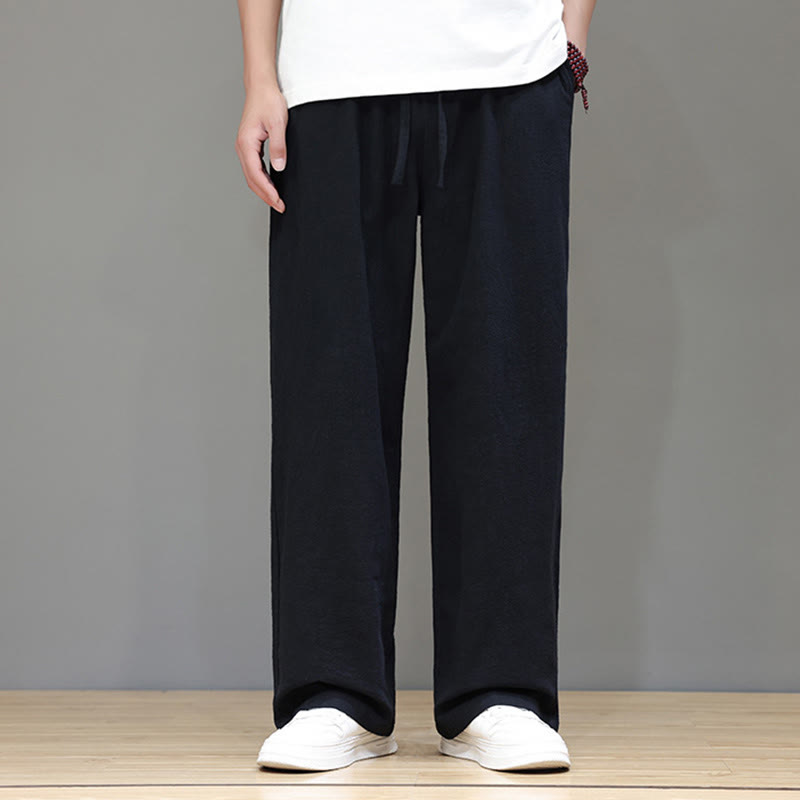 Nimara Ritual Summer Men's Straight Leg Pants With Pockets