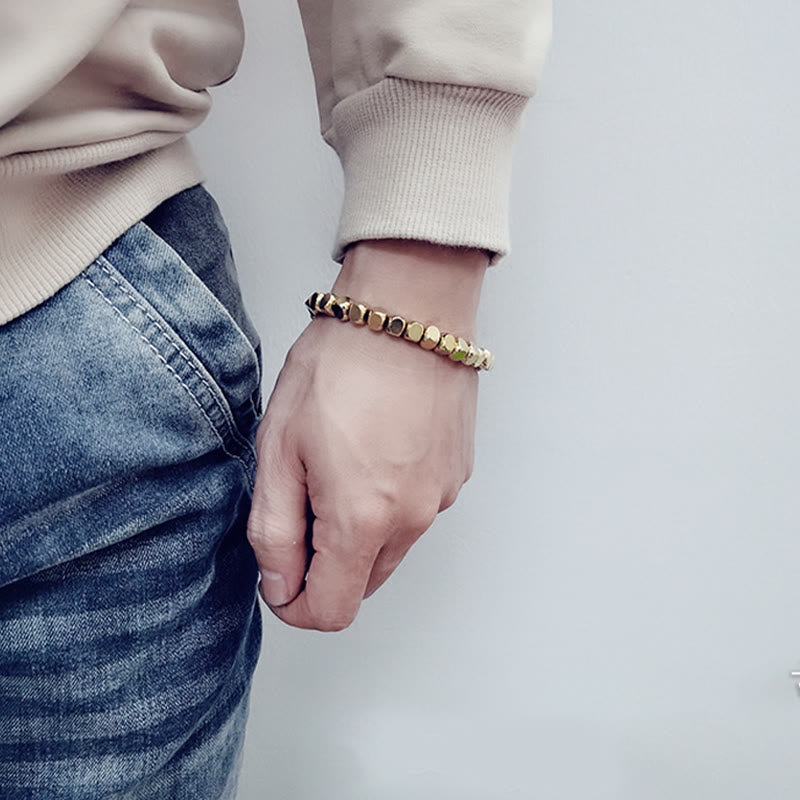Nimara Ritual Brass Copper Good Luck Healing Bracelet