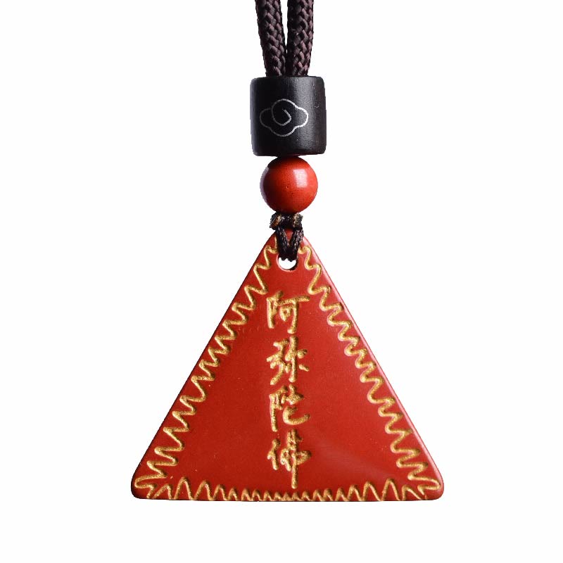 Nimara Ritual Cinnabar Amitabha Calm Necklace Pendant