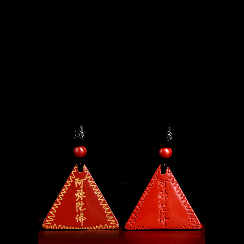 Nimara Ritual Cinnabar Amitabha Calm Necklace Pendant