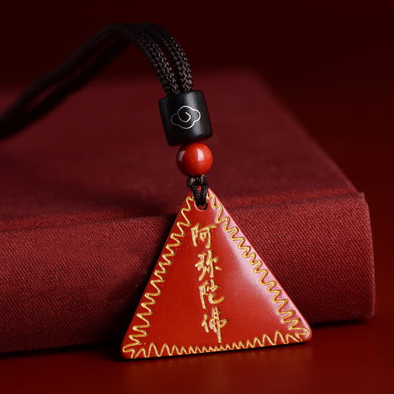 Nimara Ritual Cinnabar Amitabha Calm Necklace Pendant