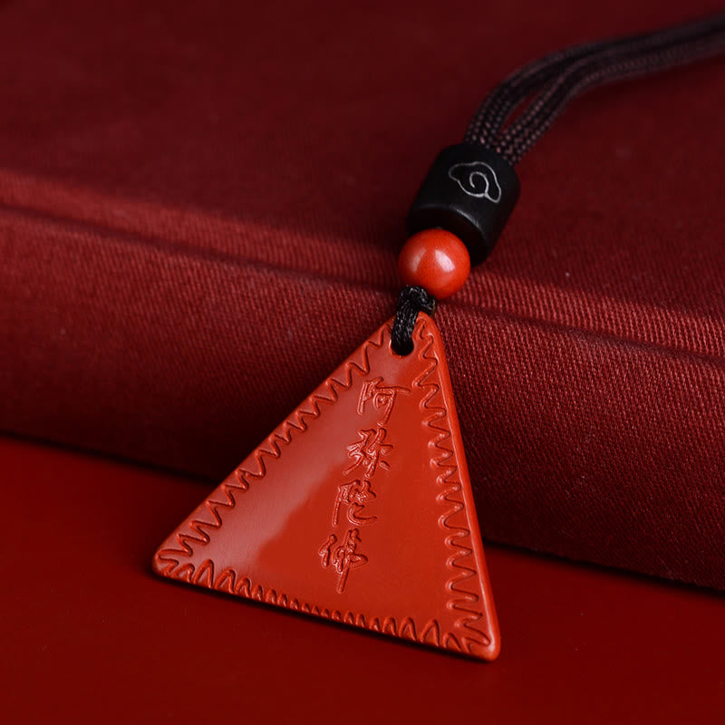 Nimara Ritual Cinnabar Amitabha Calm Necklace Pendant