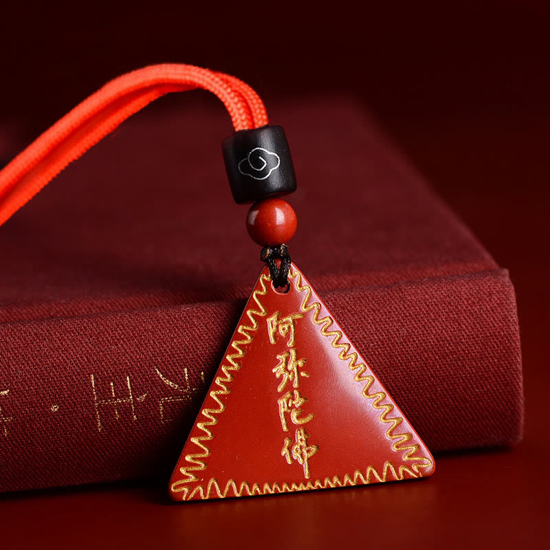 Nimara Ritual Cinnabar Amitabha Calm Necklace Pendant