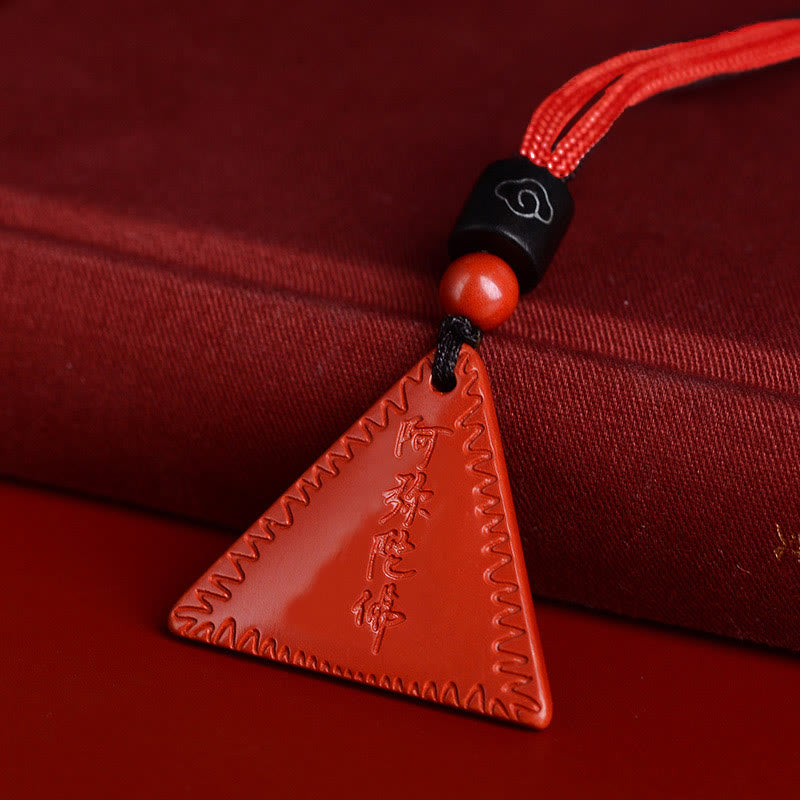 Nimara Ritual Cinnabar Amitabha Calm Necklace Pendant