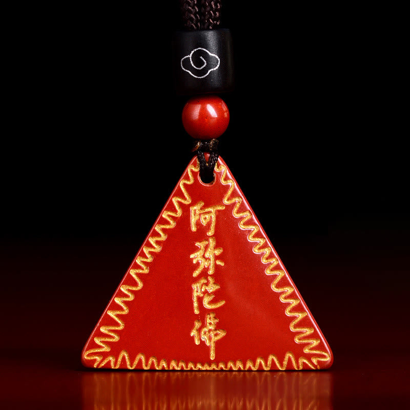 Nimara Ritual Cinnabar Amitabha Calm Necklace Pendant