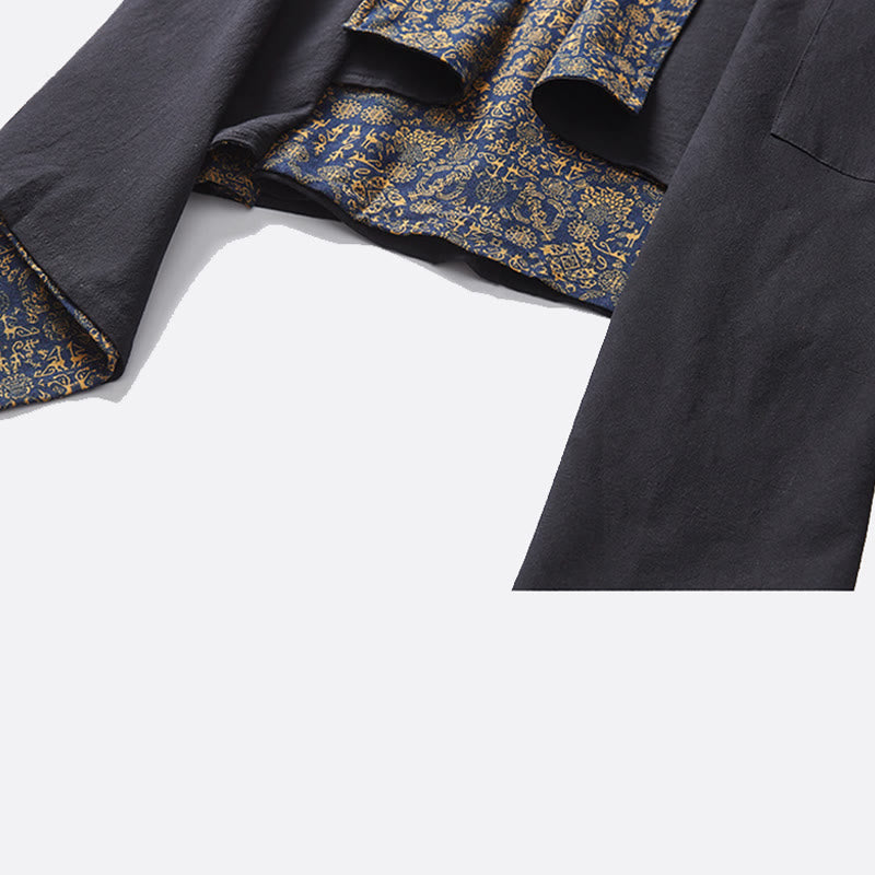 Nimara Ritual Fall Men's Cotton Mid-length Coat Double-sided Jacket