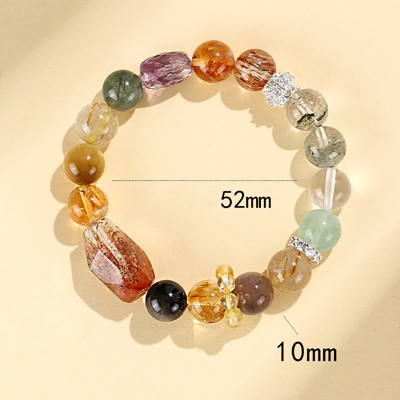 Nimara Ritual Super Seven Crystal Topaz Obsidian Tiger Eye Positivity Bracelet