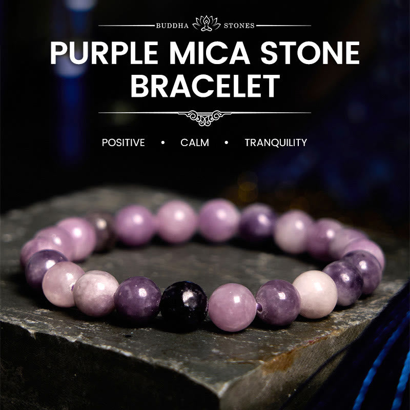 Nimara Ritual Purple Mica Stone Positive Bracelet