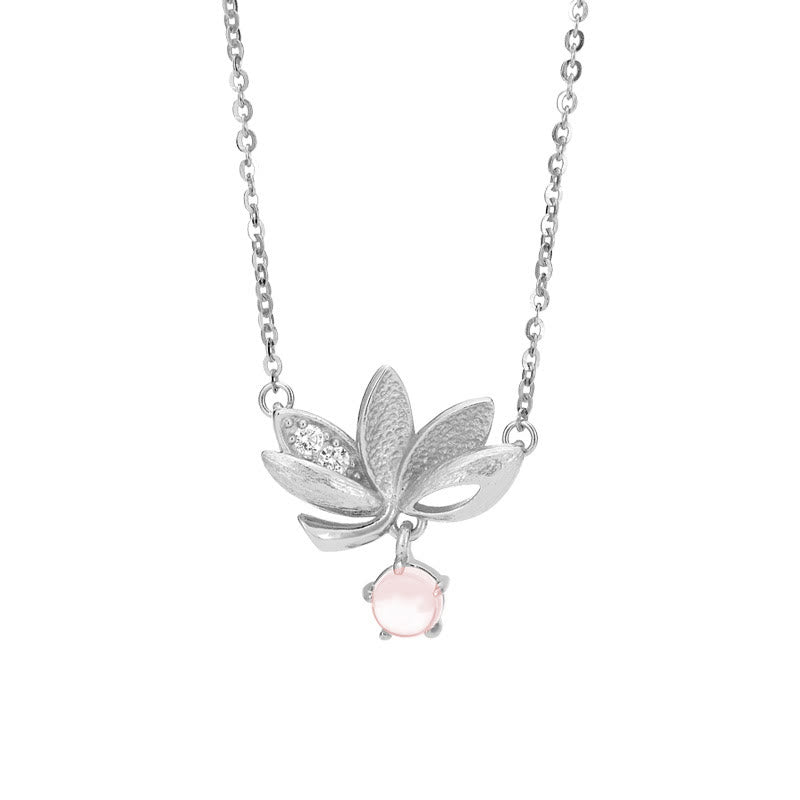 Nimara Ritual 925 Sterling Silver Lotus Keep away evil spirits Necklace Pendant