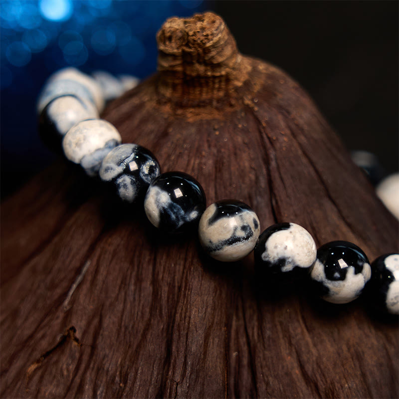 Nimara Ritual "May the Stars Guide Your Dreams" Orca Agate Bracelet Includes Gift Message Card