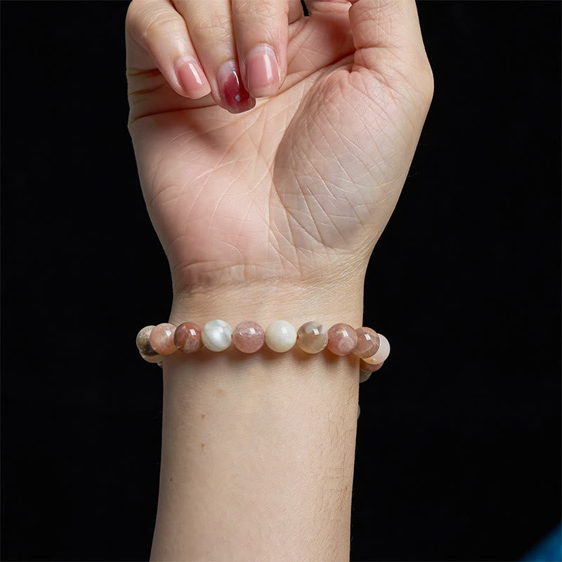 Nimara Ritual Peach Moonstone Healing Bracelet