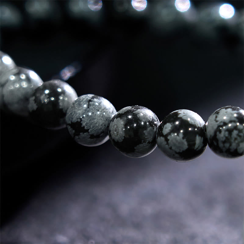 Nimara Ritual Snowflake Obsidian Balance Bracelet