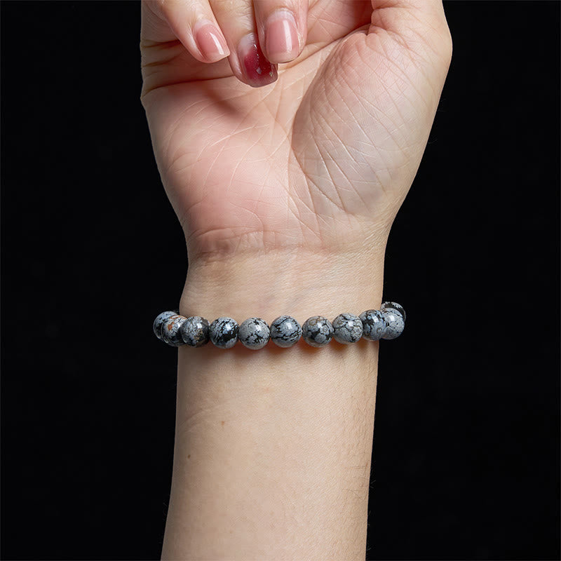 Nimara Ritual Snowflake Obsidian Balance Bracelet