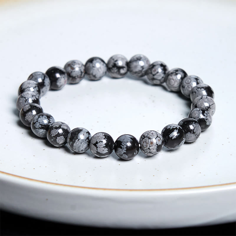 Nimara Ritual Snowflake Obsidian Balance Bracelet