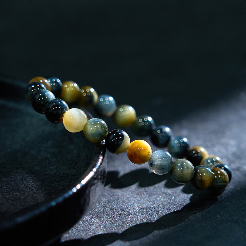 Nimara Ritual Yellow Blue Tiger Eye Courage Bracelet