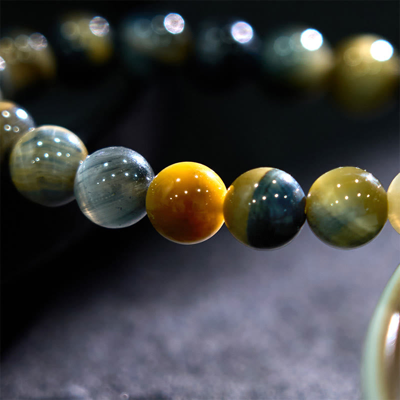 Nimara Ritual Yellow Blue Tiger Eye Courage Bracelet