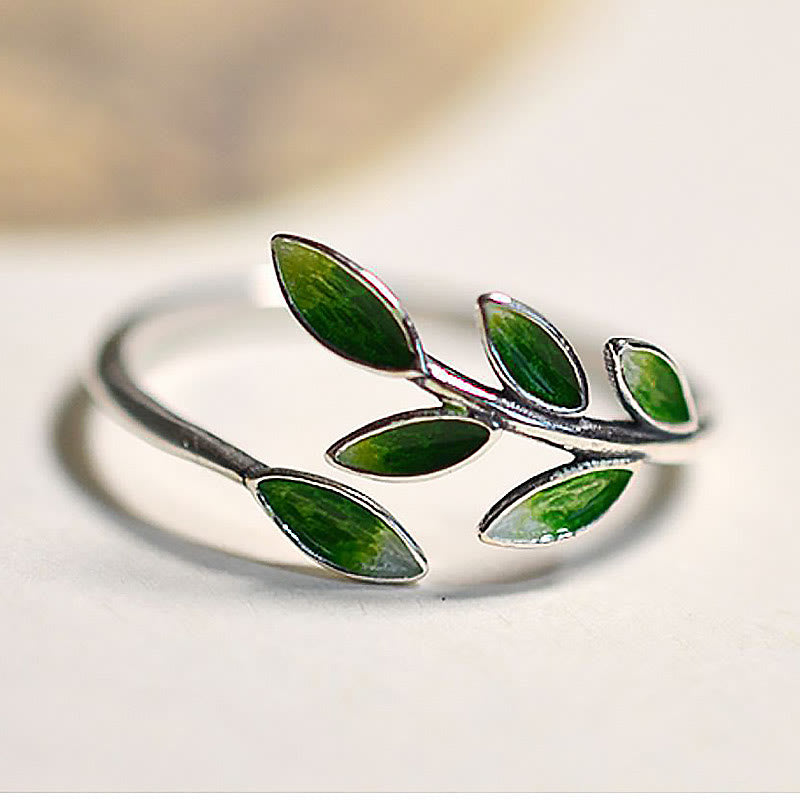 Nimara Ritual Leaves Copper Wealth Adjustable Ring