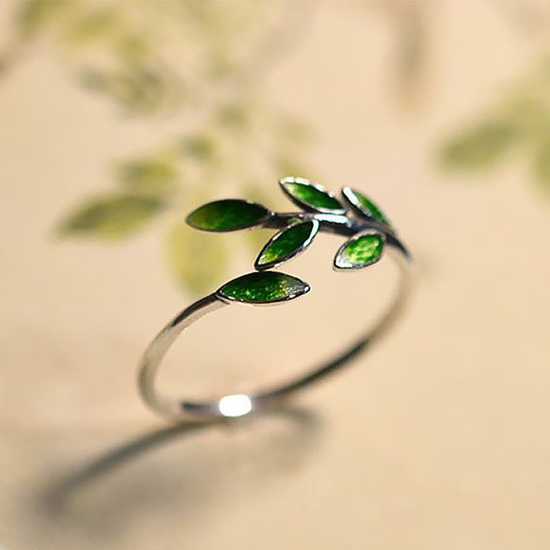 Nimara Ritual Leaves Copper Wealth Adjustable Ring