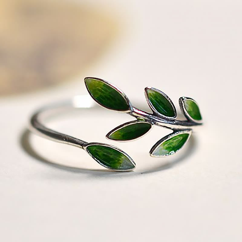Nimara Ritual Leaves Copper Wealth Adjustable Ring