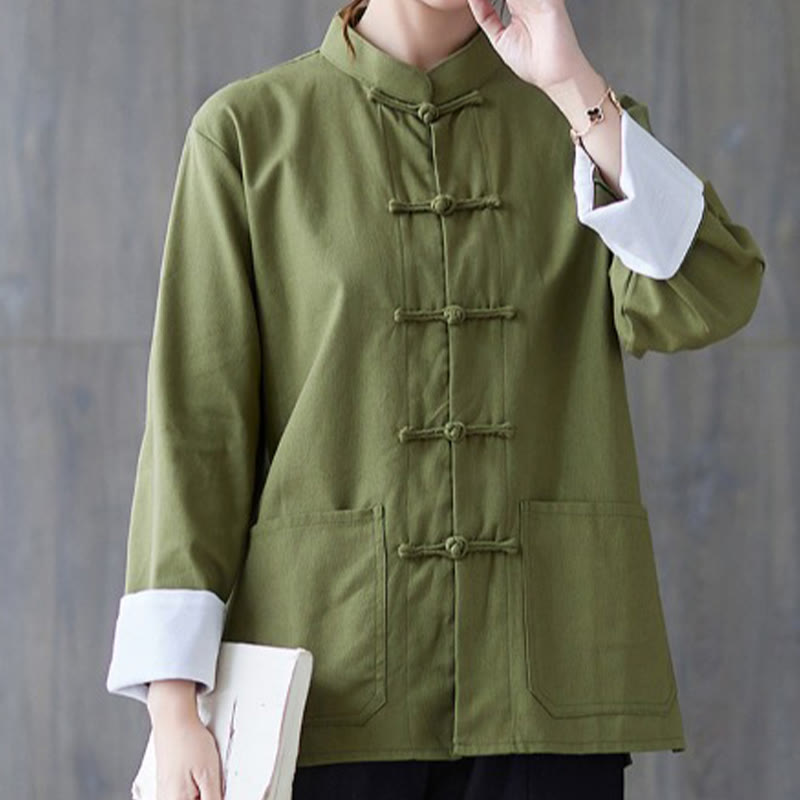 Nimara Ritual Women's Frog-Button Long Sleeve Shirt Pants Meditation Clothing