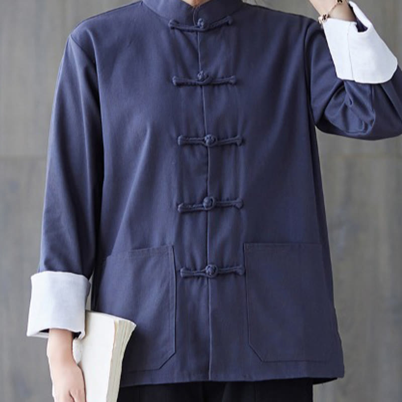 Nimara Ritual Women's Frog-Button Long Sleeve Shirt Pants Meditation Clothing
