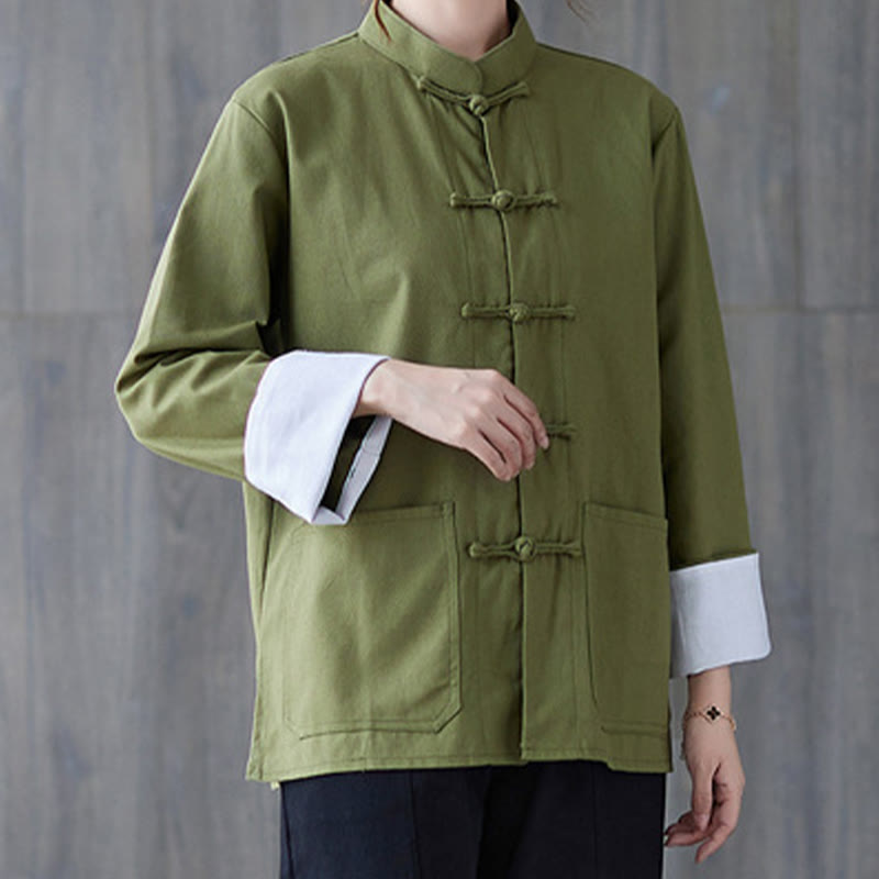 Nimara Ritual Women's Frog-Button Long Sleeve Shirt Pants Meditation Clothing