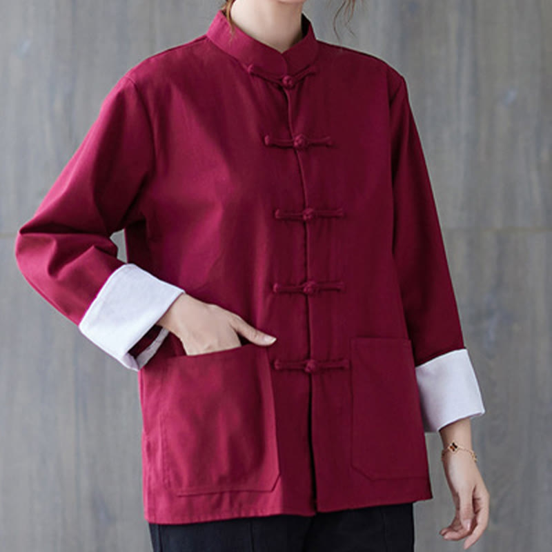 Nimara Ritual Women's Frog-Button Long Sleeve Shirt Pants Meditation Clothing