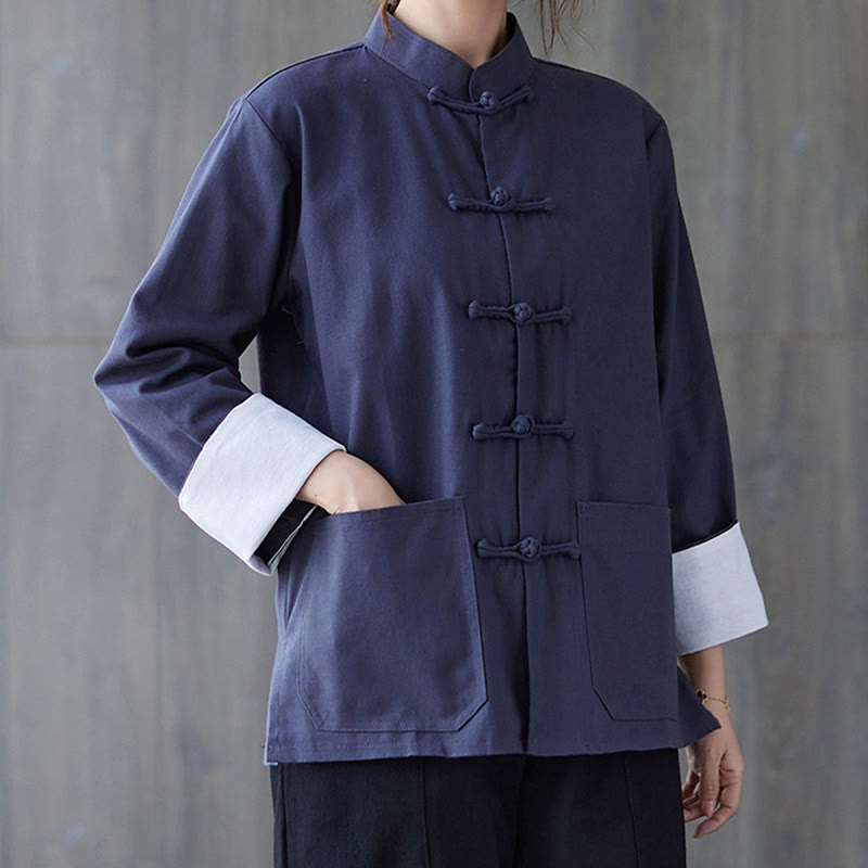 Nimara Ritual Women's Frog-Button Long Sleeve Shirt Pants Meditation Clothing