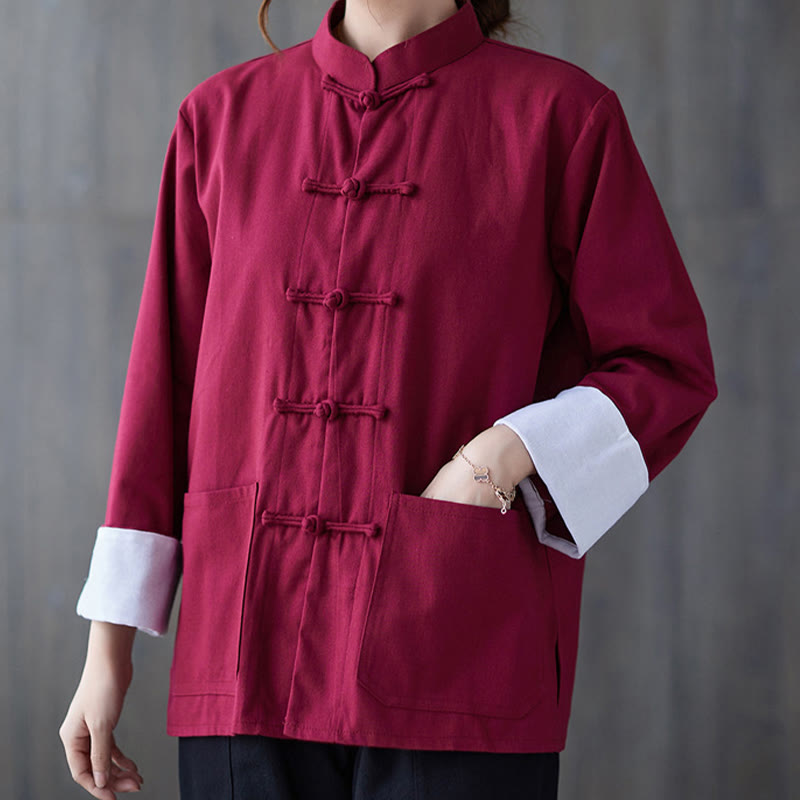 Nimara Ritual Women's Frog-Button Long Sleeve Shirt Pants Meditation Clothing