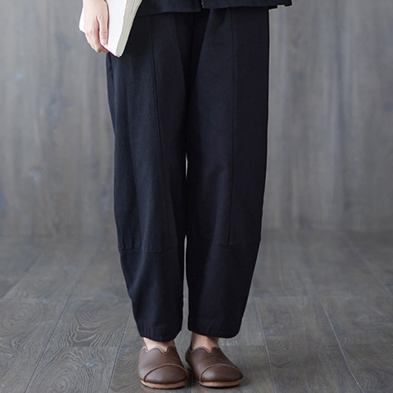 Nimara Ritual Women's Frog-Button Long Sleeve Shirt Pants Meditation Clothing