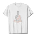 Nimara Ritual Meditating Buddha Let That Shit Go Pattern Tee T-shirt