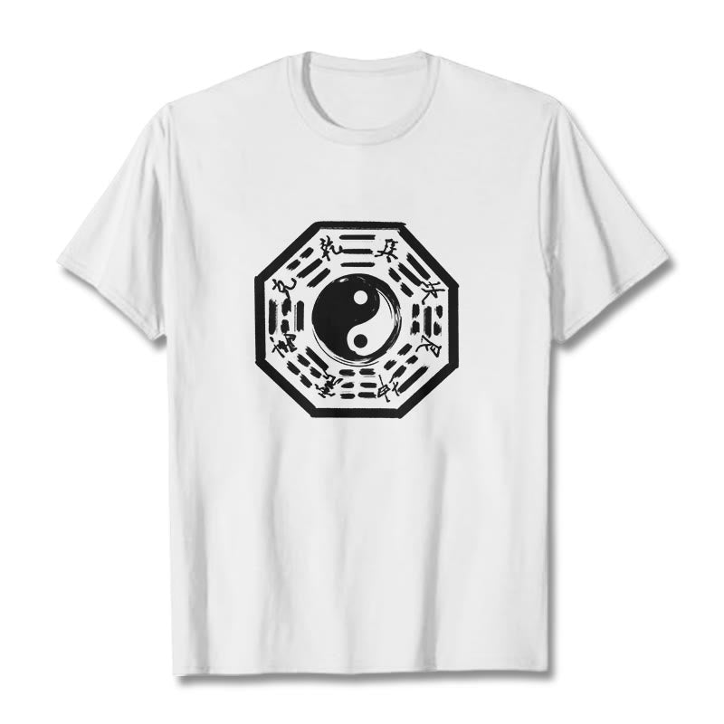 Nimara Ritual Ba Gua Pattern Cotton Tee T-shirt