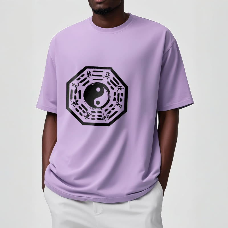 Nimara Ritual Ba Gua Pattern Cotton Tee T-shirt