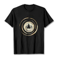 Nimara Ritual Meditating Buddha Lotus Pattern Tee T-shirt