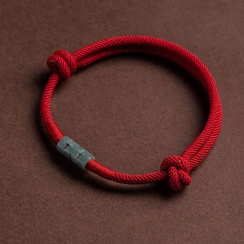 Nimara Ritual Luck Jade String Rope Bracelet