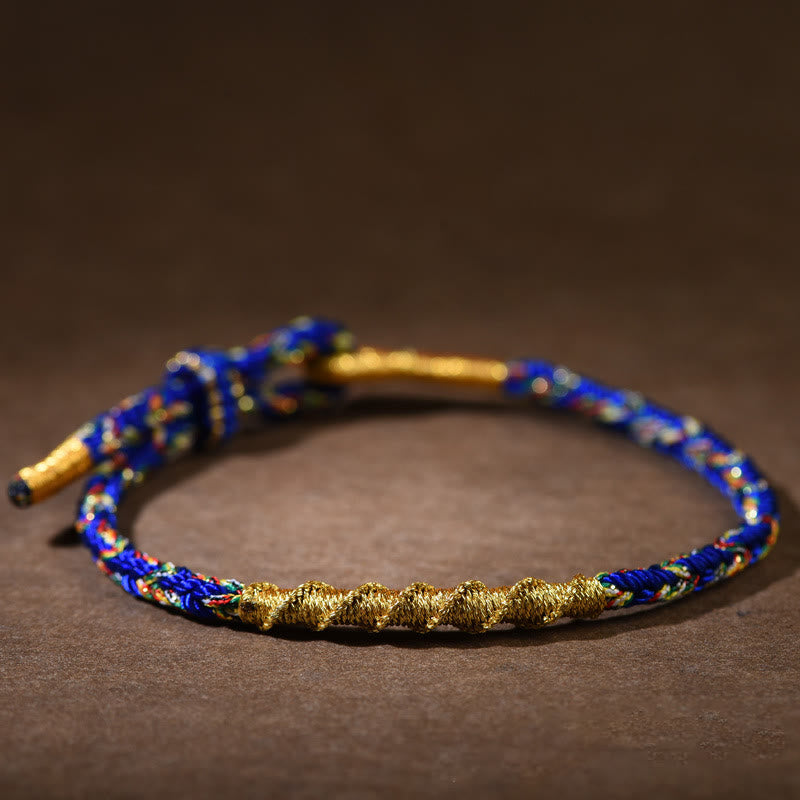 Nimara Ritual Handmade Chinese Zodiac Natal Buddha Luck Strength Braided Rope Bracelet