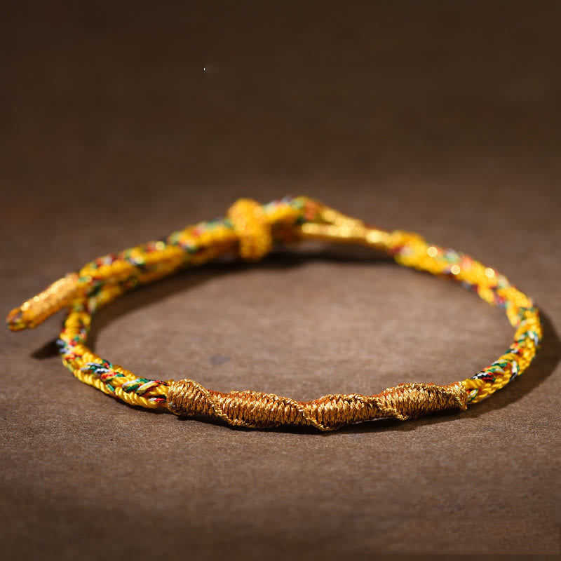 Nimara Ritual Handmade Chinese Zodiac Natal Buddha Luck Strength Braided Rope Bracelet
