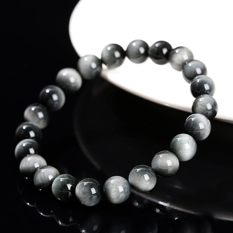 Nimara Ritual Natural Eagle's Eye Stone Courage Positive Bracelet