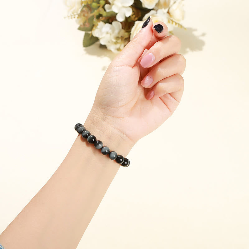 Nimara Ritual Natural Eagle's Eye Stone Courage Positive Bracelet