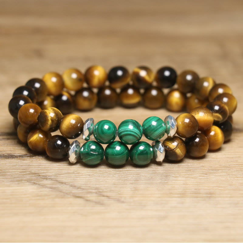 Nimara Ritual Tiger Eye Green Tiger Eye Courage Bracelet
