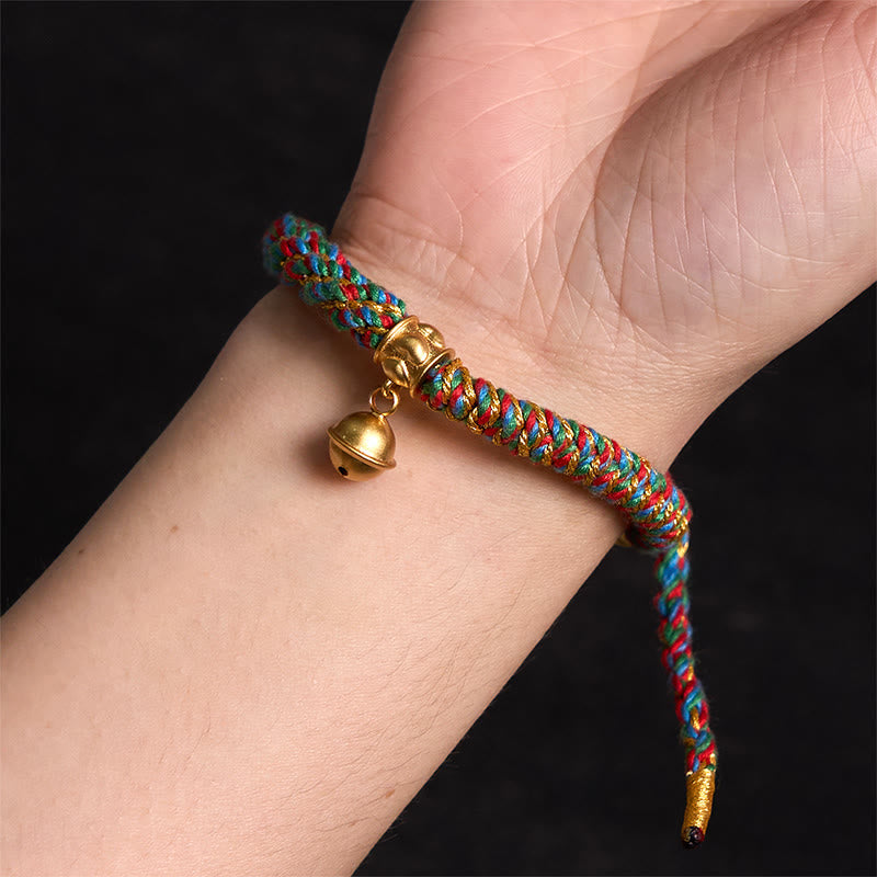 Nimara Ritual Tibetan Om Mani Padme Hum Carved Zakiram Goddess of Wealth Charm Amulet Bracelet