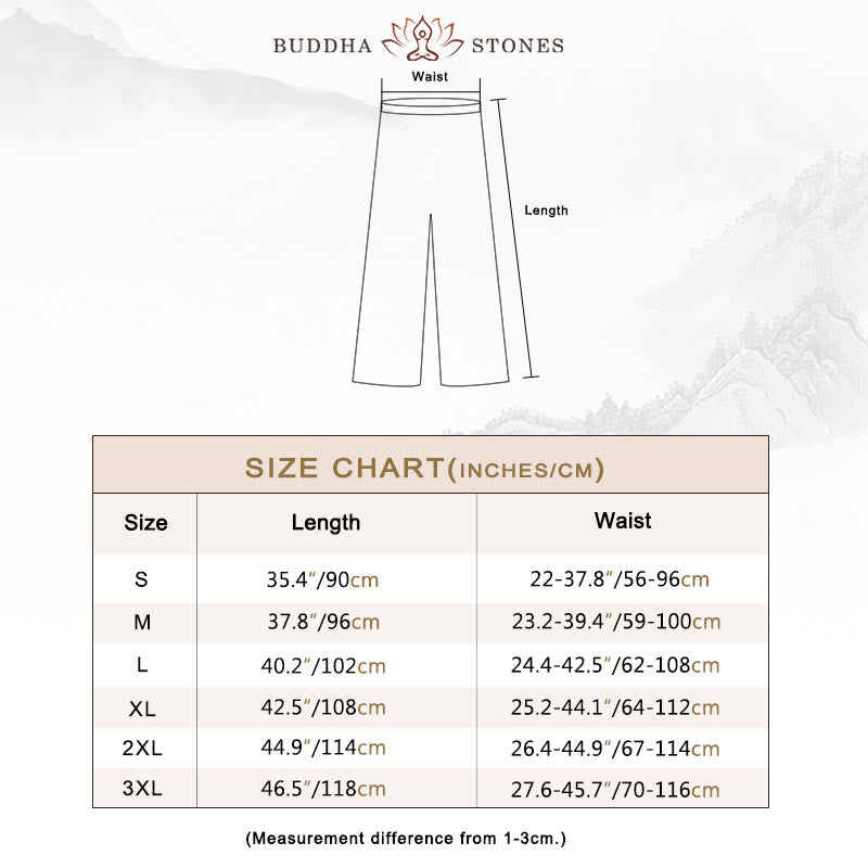 Nimara Ritual Summer Unisex Elastic Waist Tai Chi Qigong Practice Pants With Pockets