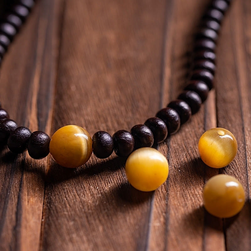 Nimara Ritual 108 Mala Beads Bowl Bodhi Seed Colored Rope Peace Bracelet