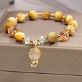 Nimara Ritual Yellow Tiger Eye Meditation Buddha Protection Bracelet
