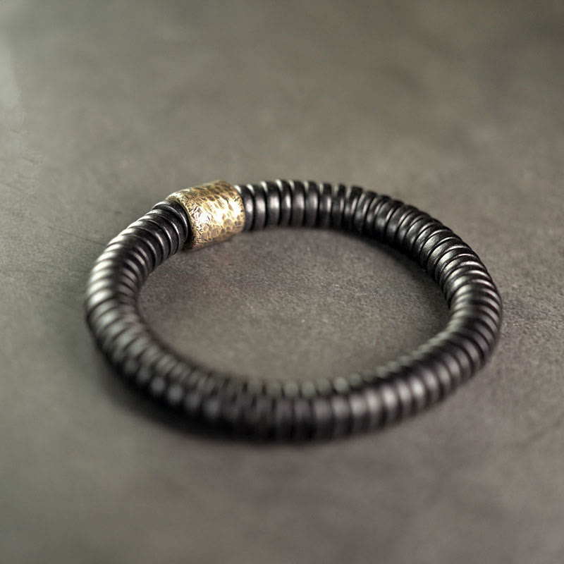Nimara Ritual Ebony Wood Copper Brass Calm Bracelet