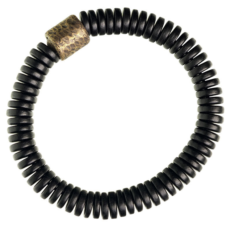 Nimara Ritual Ebony Wood Copper Brass Calm Bracelet