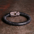 Nimara Ritual Ebony Wood Copper Brass Holey Balance Bracelet