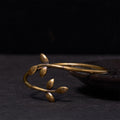 Nimara Ritual Lucky Clover Copper Brass Healing Bracelet Bangle