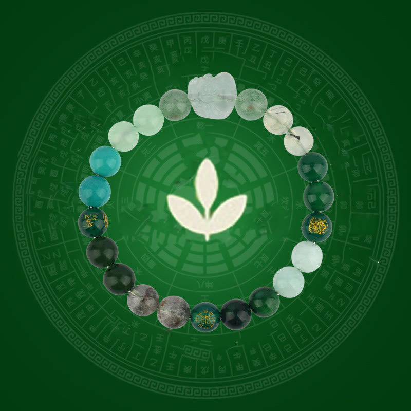 Nimara Ritual Five Elements Various Crystal Agate Pixiu Wealth Bracelet
