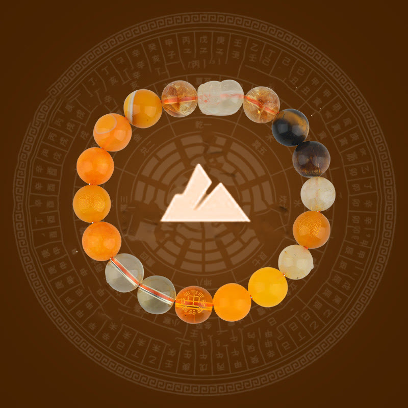 Nimara Ritual Five Elements Various Crystal Agate Pixiu Wealth Bracelet